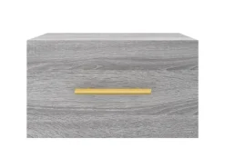 vidaXL Wand-Nachttisch Grau Sonoma 35x35x20 cm Modell 1* Schweberegale