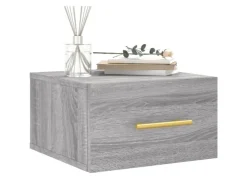 vidaXL Wand-Nachttisch Grau Sonoma 35x35x20 cm Modell 1* Schweberegale