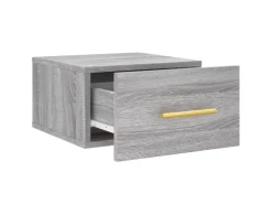 vidaXL Wand-Nachttisch Grau Sonoma 35x35x20 cm Modell 1* Schweberegale