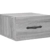 vidaXL Wand-Nachttisch Grau Sonoma 35x35x20 cm Modell 6