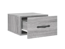 vidaXL Wand-Nachttisch Grau Sonoma 35x35x20 cm Modell 6