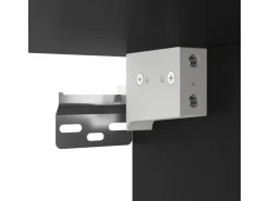 vidaXL Wand-Nachttisch mit LED-Leuchten Schwarz Modell 4