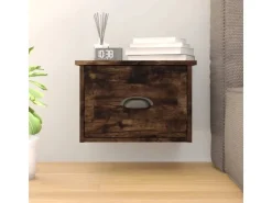 vidaXL Wand-Nachttisch Räuchereiche 41,5x36x28 cm* Schweberegale