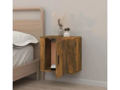 vidaXL Wand-Nachttisch Räuchereiche 50x30x47 cm* Schweberegale