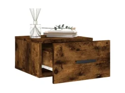 vidaXL Wand-Nachttisch Räuchereiche 35x35x20 cm Modell 3* Schweberegale