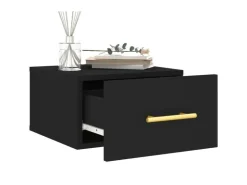 vidaXL Wand-Nachttisch Schwarz 35x35x20 cm Modell 7