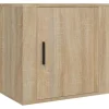 vidaXL Wand-Nachttisch Sonoma-Eiche 50x30x47 cm