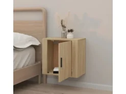 vidaXL Wand-Nachttisch Sonoma-Eiche 50x30x47 cm