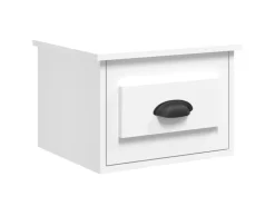 vidaXL Wand-Nachttisch Weiß 41,5x36x28 cm
