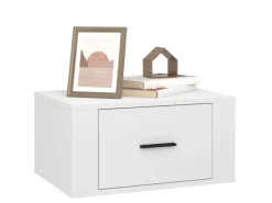 vidaXL Wand-Nachttisch Weiß 50x36x25 cm* Schweberegale