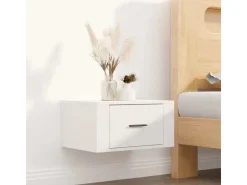 vidaXL Wand-Nachttisch Weiß 50x36x25 cm* Schweberegale