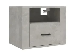 vidaXL Wand-Nachttische 2 Stk Betongrau 50x36x40 cm* Schweberegale