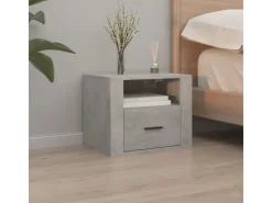 vidaXL Wand-Nachttische 2 Stk Betongrau 50x36x40 cm* Schweberegale