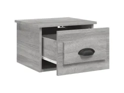 vidaXL Wand-Nachttische 2 Stk Grau Sonoma 41,5x36x28 cm* Schweberegale