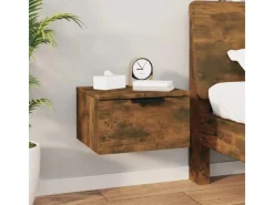 vidaXL Wand-Nachttische 2 Stk Räuchereiche 34x30x20 cm* Schweberegale