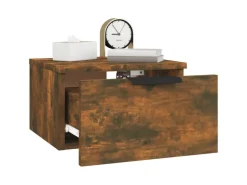 vidaXL Wand-Nachttische 2 Stk Räuchereiche 34x30x20 cm* Schweberegale
