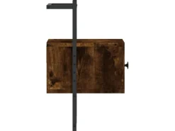 vidaXL Wand-Nachttische 2 Stk Räuchereiche 35x30x51 cm Holzwerkstoff