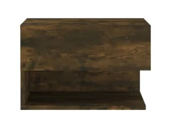 vidaXL Wand-Nachttische 2 Stk Räuchereiche Holzwerkstoff Modell 4