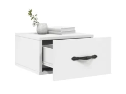vidaXL Wand-Nachttische 2 Stk Weiß 35x35x20 cm Modell 2