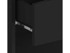 vidaXL Wand-Nachttische 2 Stk Schwarz Holzwerkstoff Modell 4