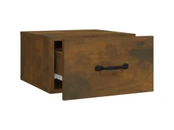 vidaXL Wand-Nachttische 2 Stk Räuchereiche 35x35x20 cm Modell 1* Schweberegale