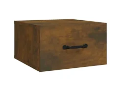 vidaXL Wand-Nachttische 2 Stk Räuchereiche 35x35x20 cm Modell 1* Schweberegale