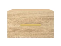 vidaXL Wand-Nachttische 2 Stk Sonoma-Eiche 35x35x20 cm Modell 3