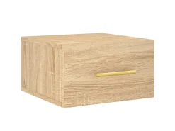 vidaXL Wand-Nachttische 2 Stk Sonoma-Eiche 35x35x20 cm Modell 3
