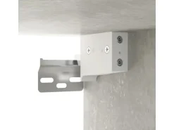 vidaXL Wand-Nachttische 2 Stk Betongrau 34x30x20 cm