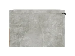 vidaXL Wand-Nachttische 2 Stk Betongrau 34x30x20 cm