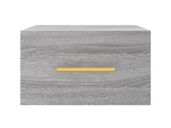 vidaXL Wand-Nachttische 2 Stk Grau Sonoma 35x35x20 cm Modell 1