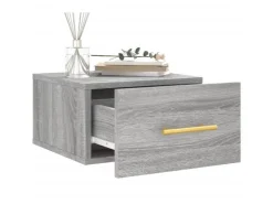 vidaXL Wand-Nachttische 2 Stk Grau Sonoma 35x35x20 cm Modell 1
