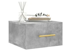 vidaXL Wand-Nachttische 2 Stk Betongrau 35x35x20 cm Modell 5