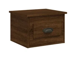 vidaXL Wand-Nachttische 2 Stk Braun Eichen-Optik 41,5x36x28 cm* Schweberegale