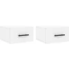 vidaXL Wand-Nachttische 2 Stk Weiß 35x35x20 cm Modell 5* Schweberegale