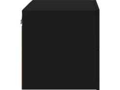 vidaXL Wand-Nachttische mit LED-Leuchten 2 Stk Schwarz Modell 5