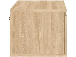 vidaXL Wand-Nachttische mit LED-Leuchten 2 Stk Sonoma-Eiche Modell 4* Schweberegale