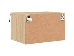 vidaXL Wand-Nachttische mit LED-Leuchten 2 Stk Sonoma-Eiche Modell 4* Schweberegale