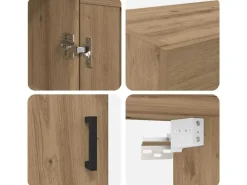 vidaXL Wandschrank Artisan-Eiche 69,5 x 34 x 90 cm Holzwerkstoff 882431* Sideboards|Kommode