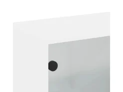 vidaXL Wandschrank mit Glastüren Weiß 68x37x68,5 cm* Vitrinen