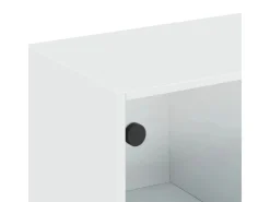 vidaXL Wandschrank mit Glastüren Weiß 102x37x35 cm
