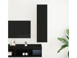 vidaXL Wand-TV-Schrank Schwarze Eiche 30,5 x 30 x 110 cm Holzwerkstoff 862572