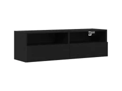 vidaXL Wand-TV-Schrank Schwarz Eichen-Optik 100x30x30cm Holzwerkstoff 862192* TV-Wände
