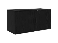 vidaXL Wand-TV-Schrank Set Wandmontiert 3-Tlg Schwarz Eichen-Optik 3415599* TV-Wände