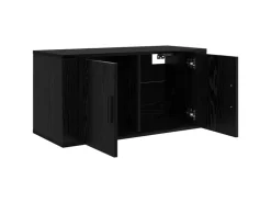vidaXL Wand-TV-Schrank Set Wandmontiert 3-Tlg Schwarz Eichen-Optik 3415599* TV-Wände