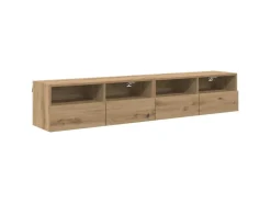 vidaXL Wand-TV-Schränke 2 Stk Artisan-Eiche 80 x 30 x 30 cm Holzwerkstoff 882931