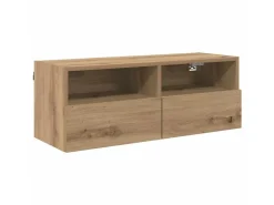 vidaXL Wand-TV-Schränke 2 Stk Artisan-Eiche 80 x 30 x 30 cm Holzwerkstoff 882931