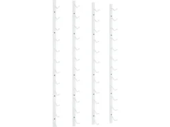 vidaXL Wand-Weinregal für 12 Flaschen 2 Stk. Weiß Eisen* Flaschenregale