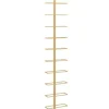 vidaXL Wand-Weinregal für 10 Flaschen Golden Metall* Flaschenregale