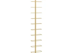 vidaXL Wand-Weinregal für 10 Flaschen Golden Metall* Flaschenregale
